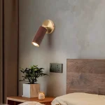 LED Wall Lamp Bedroom Living Room Background Wall Lamp Nordic Solid Wood Corridor Aisle Decorative Lamp Bedside Lamp 3