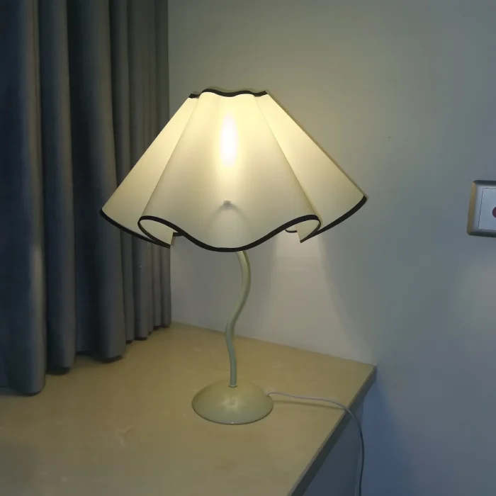 Petal Umbrella Lamp Table Lamp S Bar Iron Bedside Lights Bedroom Ambiance Night Light Simple Lights 3
