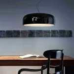 Nordic Dining Table LED Pendant Lamp Home Decor bedrooms Fixtures Pendant Lights Black White Lampshade Restaurant Hanging Lamp 3