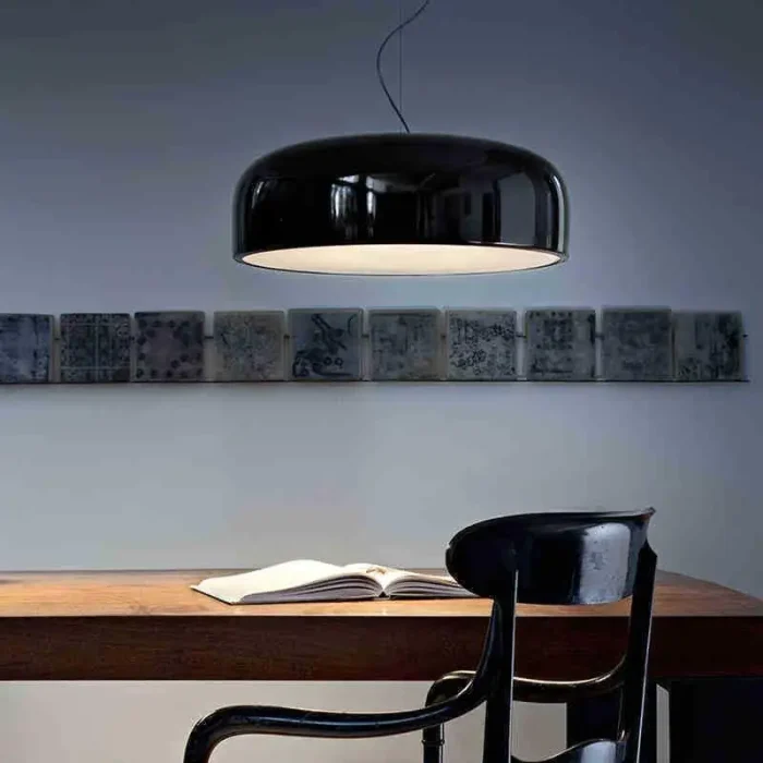 Nordic Dining Table LED Pendant Lamp Home Decor bedrooms Fixtures Pendant Lights Black White Lampshade Restaurant Hanging Lamp 3