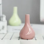 Candy Color Mini Ceramic Vase Living Room Desktop Green Plants Hydroponic Home Decoration Can Be Used As Aromatherapy Bottle 2