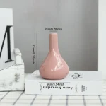 Candy Color Mini Ceramic Vase Living Room Desktop Green Plants Hydroponic Home Decoration Can Be Used As Aromatherapy Bottle 3