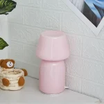Creative Mushroom Table Lamp Glass Small Night Light Bedroom Bedside Atmosphere Light Led Modern Simple 5
