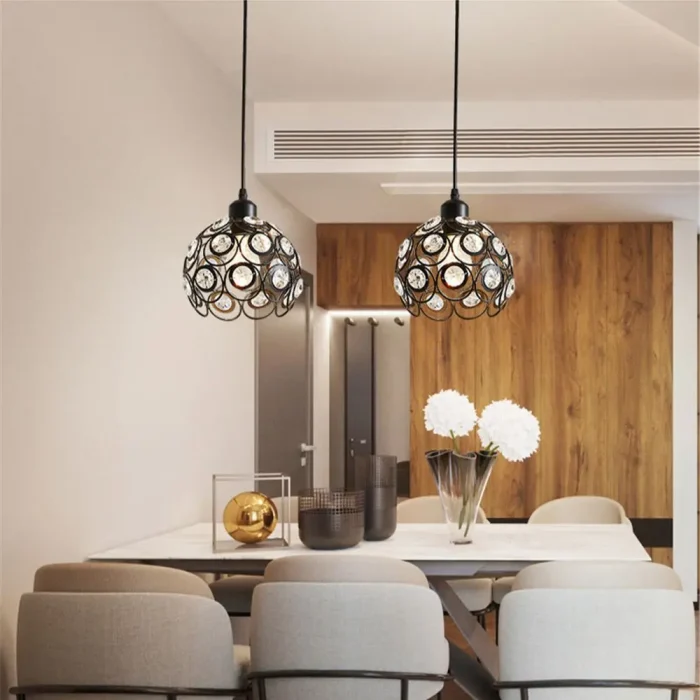 Modern Pendant Light Crystal Chandeliers for Living Room Bedroom Dinning Room Kitchen Restaurant Hotel led lustre Pendant Lamp 1