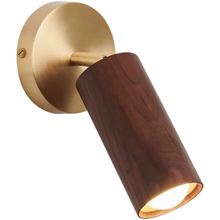 LED Wall Lamp Bedroom Living Room Background Wall Lamp Nordic Solid Wood Corridor Aisle Decorative Lamp Bedside Lamp 4
