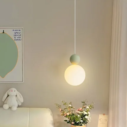 Nordic Led Pendant Lamp Cream Style Restaurant Bar Dining Room Home Decor Pendant Lights Bedroom Bedside Hanging Lamp Fixture 1