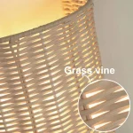 Simple Japanese Rattan Wall Lamp Creative Personalized Bedroom Aisle Wall Bedside Rattan Lamp 5
