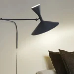 Nordic Living Room Retro Horn Decoration Bedroom Swing Arm Wall Lamp Free Wiring Bedside Industrial Installation Lighting 3