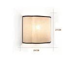 French Cream Style Wall Lamp Creative Linen Bedroom Bedside Background Wall Decorative Lamp Corridor Walkway Lamp 6
