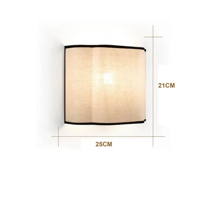 French Cream Style Wall Lamp Creative Linen Bedroom Bedside Background Wall Decorative Lamp Corridor Walkway Lamp 6