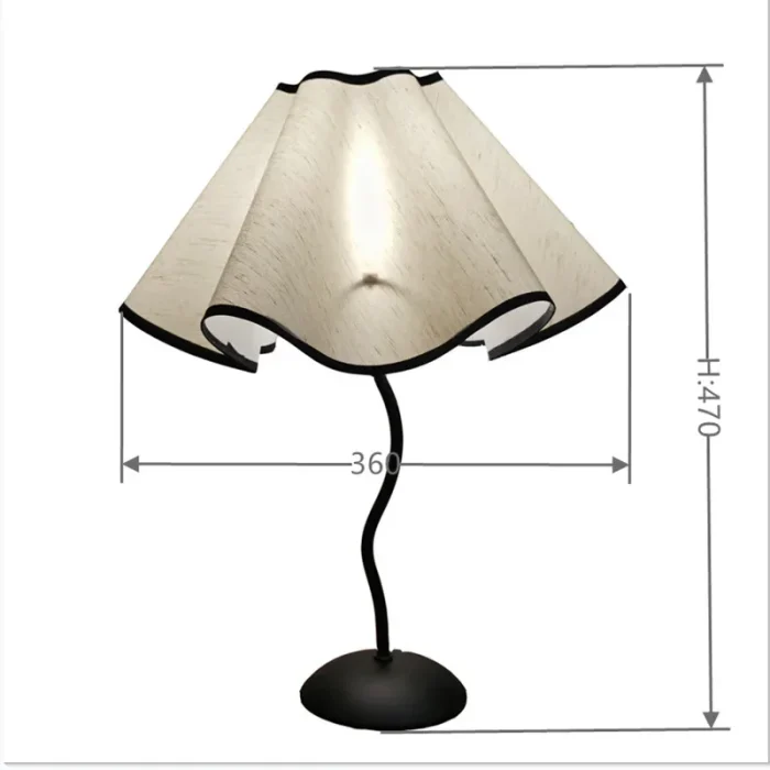 Petal Umbrella Lamp Table Lamp S Bar Iron Bedside Lights Bedroom Ambiance Night Light Simple Lights 5