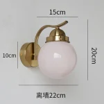 Small Stained Glass Wall Lamp Aisle Mirror Front Bedroom Bedside Lamp Staircase Lamp Hallway Hallway Hallway Atmosphere Lamp 5