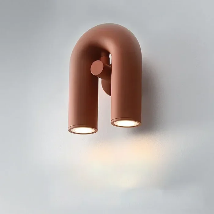 LED Nordic Wall Light U Shaped Art Lamps For Bedroom Bedside Living Room Corridor TV Background Home Indoor Simple Decor Fixture 2