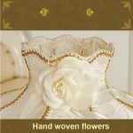 European-style Bedroom Table Lamp Retro Resin Lamp Wedding Room Princess Ins Girl Lamp 5