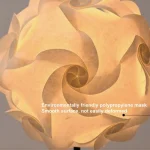 Simple Chongming Flower Floor Lamp Ins Style Retro Style Bedroom Living Room Flower Ball LED Vertical Floor Lamp 5