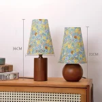 French Style Fresh Flowers Romantic Atmosphere Bedside Table Lamp Solid Wood Bedroom Study Photo Decoration Floral Lamp 6