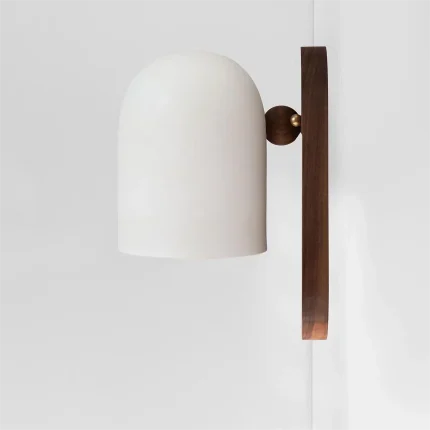 Nordic Wood Indoor Wall Lamp Retro Entrance Bedside Atmosphere Japanese Simple Balcony Wall Decor Led Pendant Lamp 1