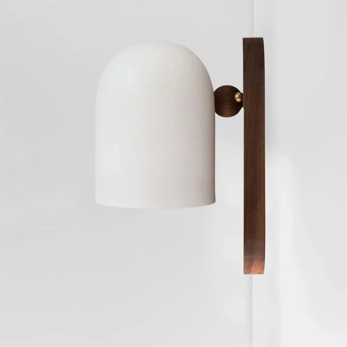 Nordic Wood Indoor Wall Lamp Retro Entrance Bedside Atmosphere Japanese Simple Balcony Wall Decor Led Pendant Lamp 1