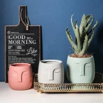 Nordic abstract figure ceramic flower pot balcony succulent cactus potted home decoration outdoor garden accessories 1
