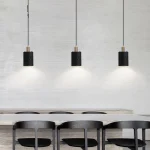 Black Hole Stone Chandelier Style Style Restaurant Personality Nordic B&B Bedroom Bedside Raw Stone Natural Decorative Lamps 2