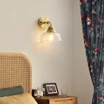Study Bedroom Bedside Wall Lamp Creative Personality Entrance Balcony Living Room Background Wall Aisle Glass Wall Lamp 1