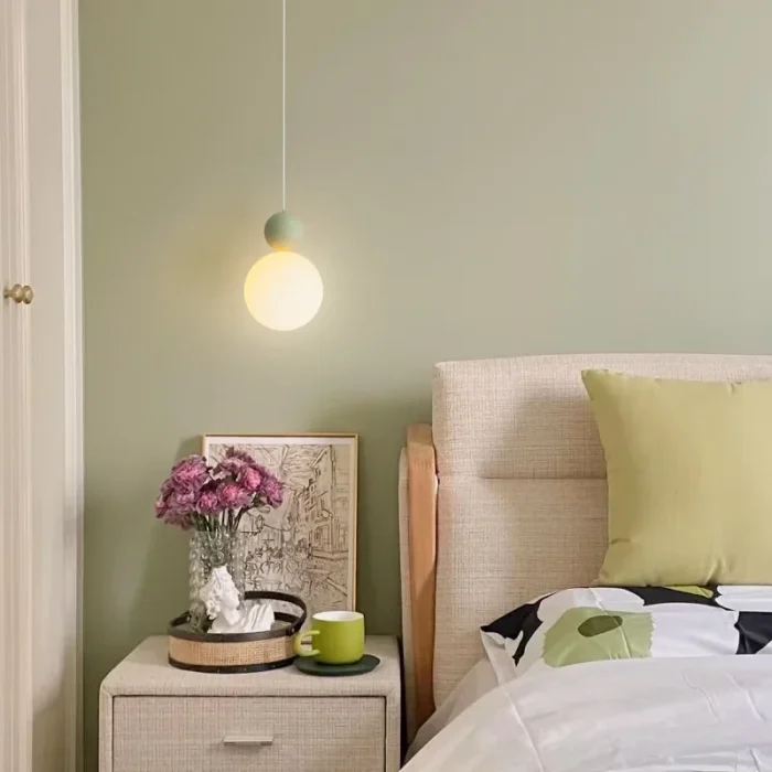 Nordic Led Pendant Lamp Cream Style Restaurant Bar Dining Room Home Decor Pendant Lights Bedroom Bedside Hanging Lamp Fixture 3