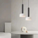 Nordic Simple Bedroom Bedside Lamp Living Room Sofa TV Background Wall Restaurant Bar Glass Chandelier 2