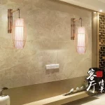 Bamboo Wall Lamp Corridor Bedroom Bedside Wall Lamp Living Room Dining Room Aisle Lamps 2
