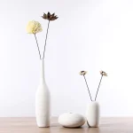 Nordic classic white ceramic vase used for home decoration accessories desk decoration modern style small ornaments crafts gifts 4