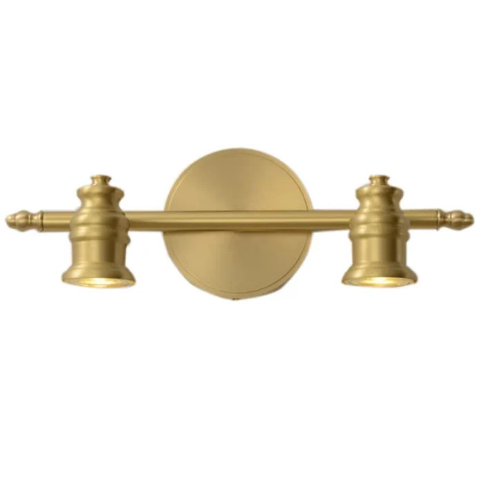 Retro All-copper Bathroom Decorative Picture Mirror Headlight Bathroom American LED Waterproof Wash Mirror Bedroom Bedside Lamp 5