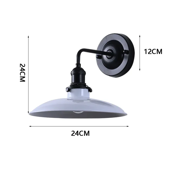 Retro Bedroom Wall Lamp American Living Room Restaurant Cafe Corridor Outdoor LED Wall Lamp 6