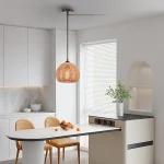 Rattan Hanging Lamp Vintage Pendant Light Fixtures Retro Hanglamp Dining Living Room Home Decor Restaurant Suspension Luminaire 2