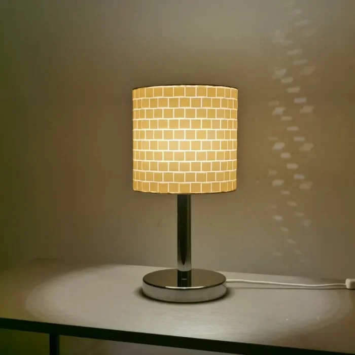 Nordic Desk Lampshade Barrel-shaped Lampshade Study Lamp Hand-woven Fabric PVC Lampshade Fabric Bedside Atmosphere Lamp 5