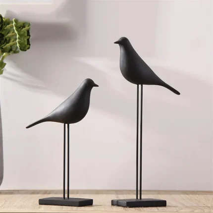 Nordic ins bird resin ornaments animal creative porch living room bedroom desktop figurines home decoration office crafts gifts 1
