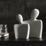Nordic minimalist abstract figures ceramic ornaments bedroom living room desktop furnishings home decoration office figurines 2