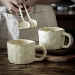 Retro Style Japanese Hand Made Ceramic Mugs Coffee Cup Water Cup Drinkware 2