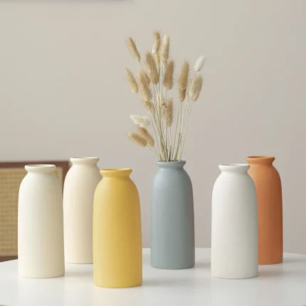 Ceramic Vase, Flower Vase Minimalism Style for Home Decor, Coffee Table Decor, Shelf Decor,Single Flower Vase 1