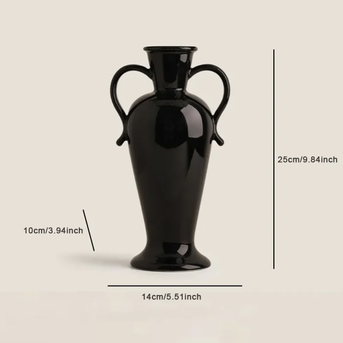 Nordic Ins Binaural Ceramic Vase Ornaments Living Room Porch TV Cabinet Flower Arrangement Container Wedding Vases Decoration 6