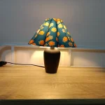 USB Wooden Table Lamp with Lampshade Small Wood LED Table Light Lamp for Bedside Bedroom Dining Night Lamp 2