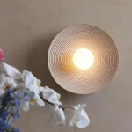 LED Nordic Wall Lamps Round Resin Lighting For Living Room Dining Room Bedroom Study Hallway Indoor Backwall Ambiance Fixtures 1