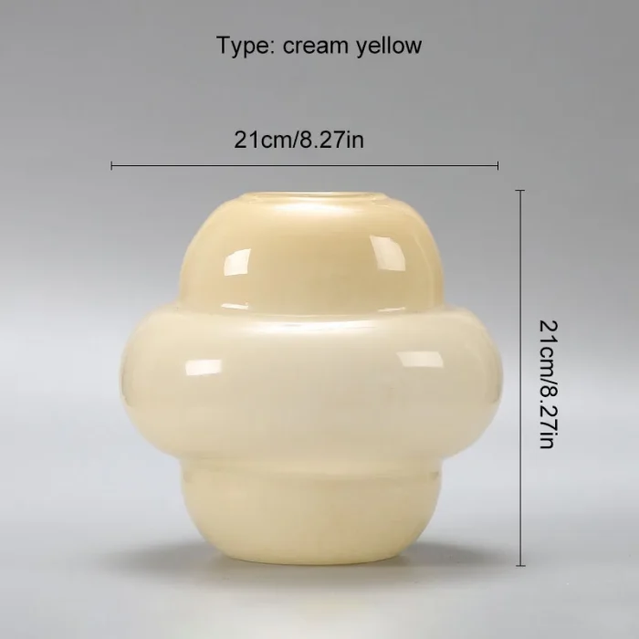Nordic ins medieval glass vase ornaments modern minimalist high-end home living room desktop decoration flower arrangement vase 6