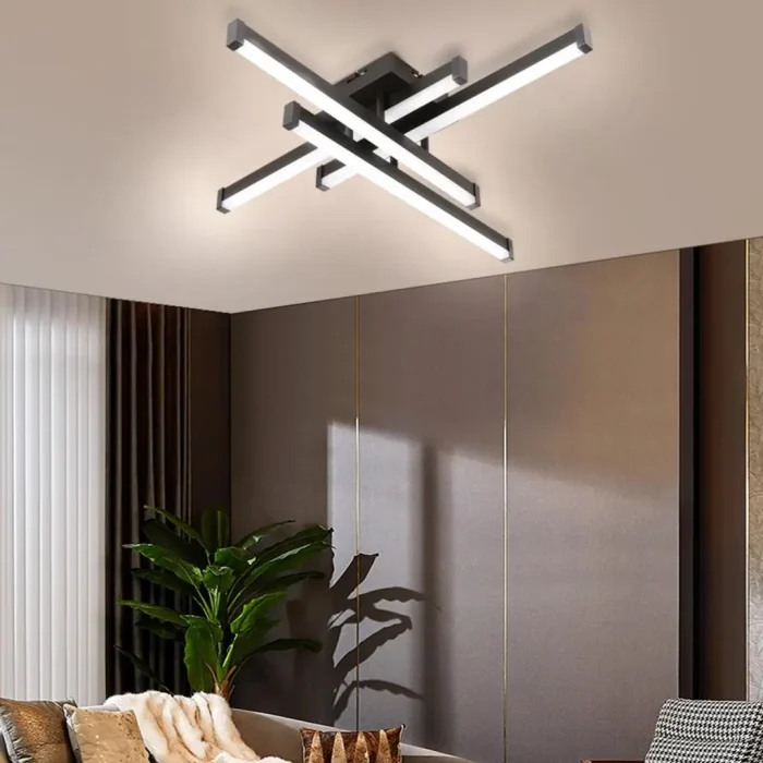 Nordic LED Chandelier Ceiling Lamp for Living Room Corridor Modern Square LED Ceiling Light for Kitchen Home Lighting Fixture 3