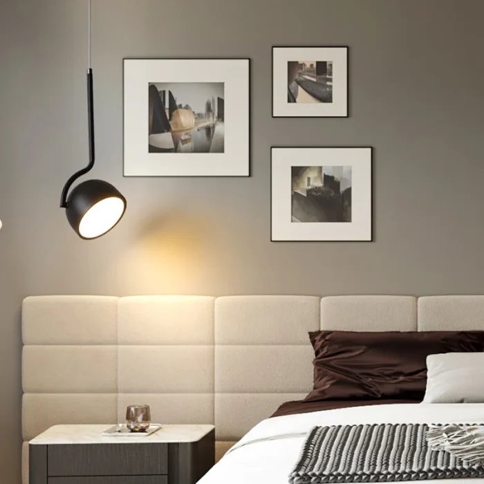 Modern Simple Rotating Chandelier Bedroom Bedside Personalized Creative Chandelier Nordic Style Room Chandelier 2