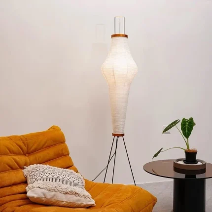 Italy Minimalist Art Rice Paper LED Floor Lamp Hotel Bedroom Study Desk Light Living Room Sofa Atmosphere Decor Lighting Fixture 1