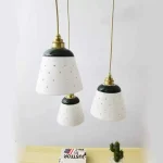 New Ceramic Chandelier Hollowed Out Restaurant Living Room Bedroom Bedside Chandelier Creative Colorful Ceramic Pendant Lamp 3