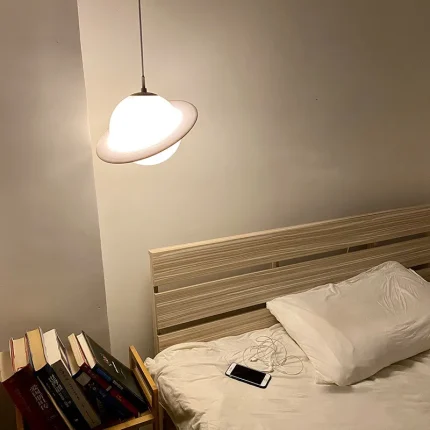 Children's Room Bedroom Lamp Nordic Bedside Entrance Balcony Small Chandelier Study Decorative Lamp Homemade Planet Saturn Lamps 1