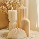 Luxury Decoration Candle Nordic Geometric Scented Candles Aesthetic Big Home Decorative Candles Table Decoration And Accessories 1