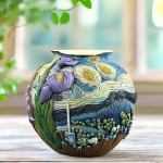 Nordic Ins Resin Round Vase Ornaments Living Room Bedroom Porch Flower Arrangement Art Vase Halloween Decoration Flower Vases 3