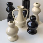 Nordic Instagram Shaped Ceramic Vase Ornaments Living Room Dining Table Flower Arrangement Art Vase Home Decoration Accessories 2