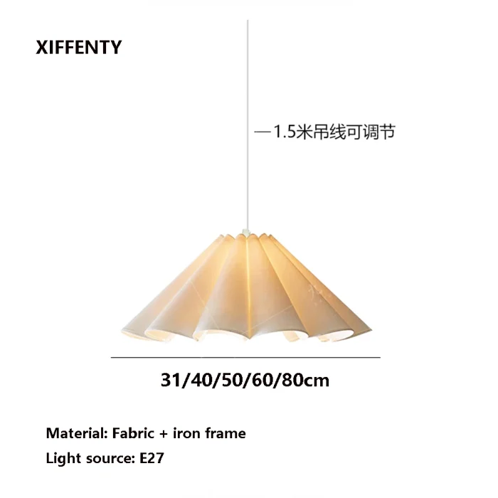 Lower Petals Cream Chandelier LED Indoor Pendant Lamp for Living Room Bedroom Dining Room Bar Simple Modern Lights 3